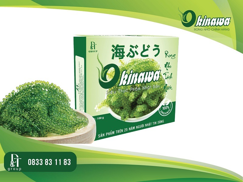 RONG NHO TÁCH NƯỚC OKINAWA - HỘP 100G